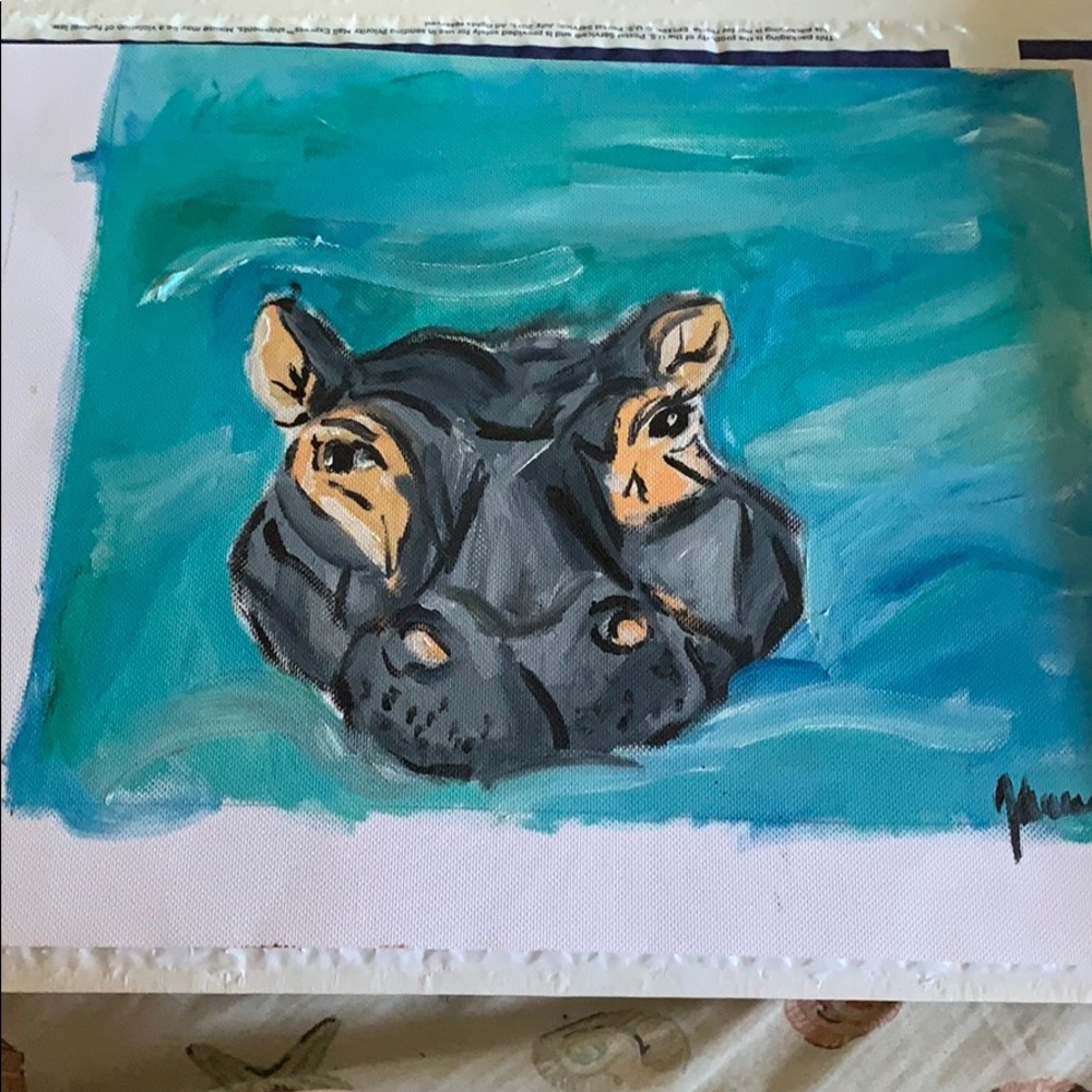 Hippo painting